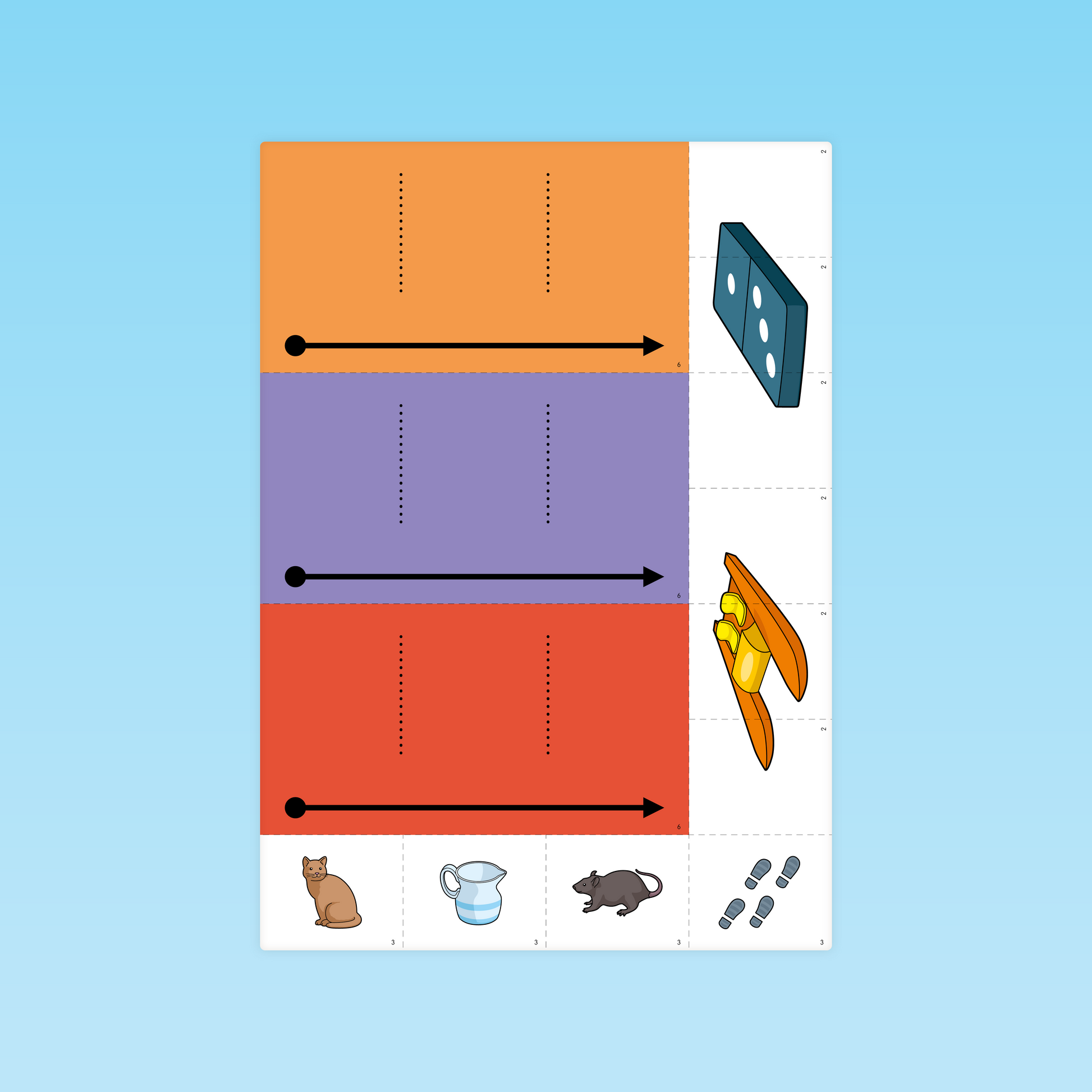 activité GS fusion syllabes avec images de domino chat pichet rat et pas pour phonologie