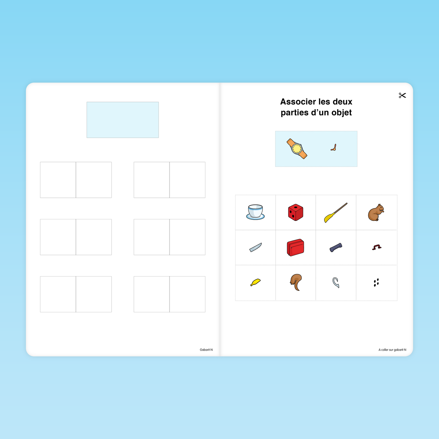 Fiche MS pour associer deux parties d’un objet (ex : montre)