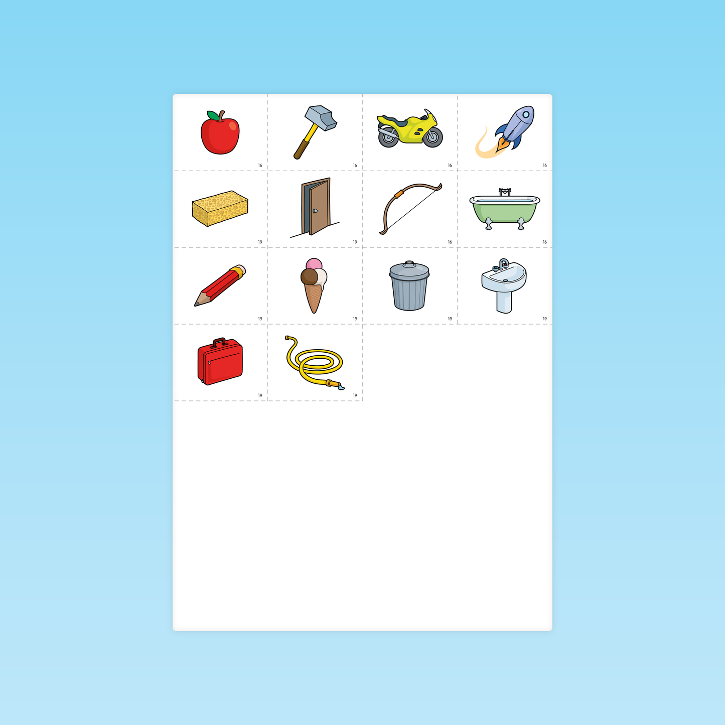 Cartes objets pour produire des phrases avec des verbes au futur en grande section