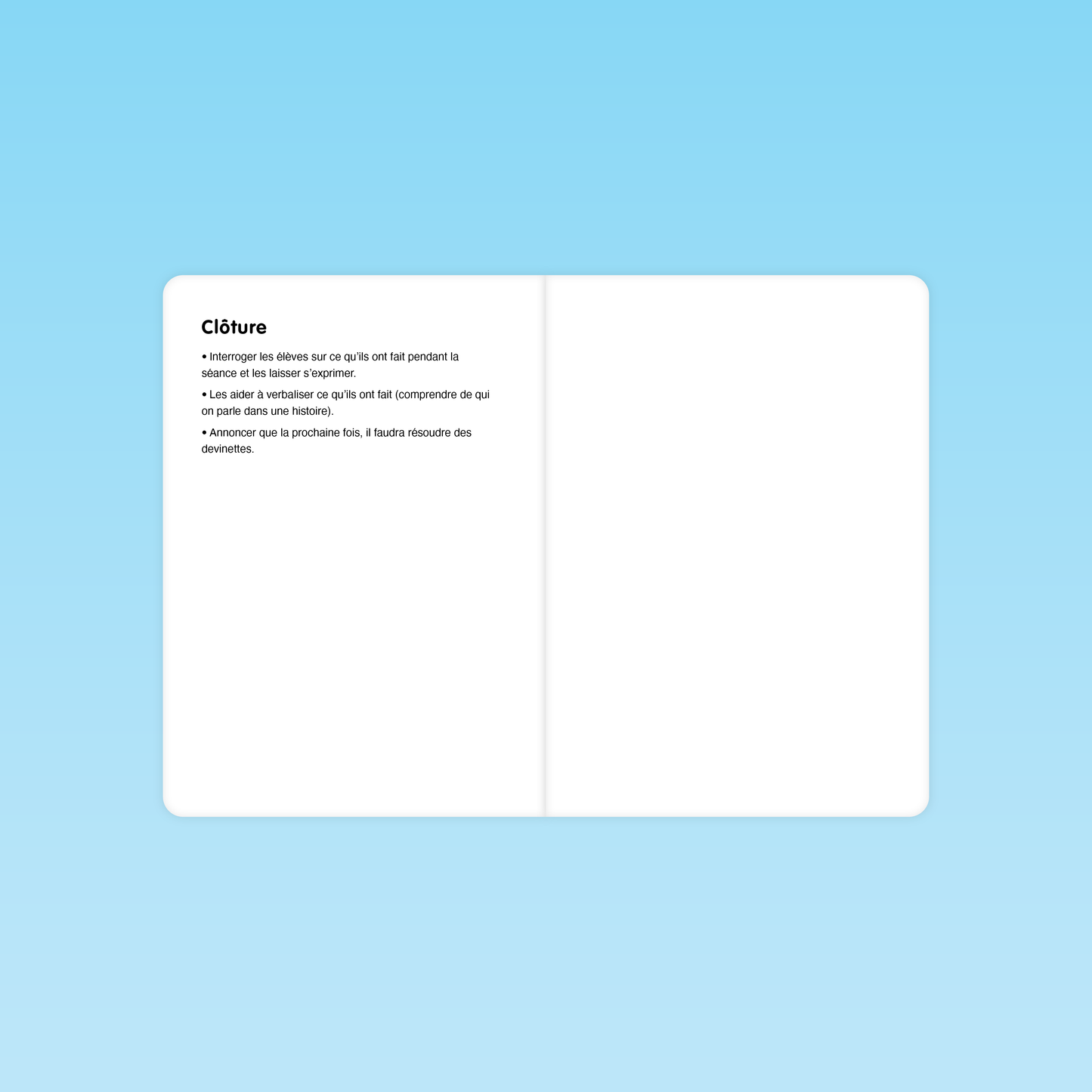 consignes de clôture de séance pour aider les élèves à verbaliser ce qu’ils ont compris en traitement lexical MS