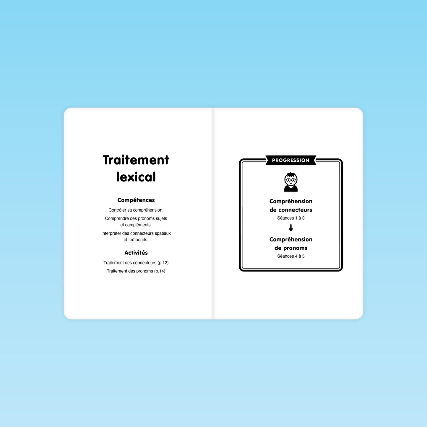 présentation des compétences et de la progression des séances de traitement lexical en moyenne section