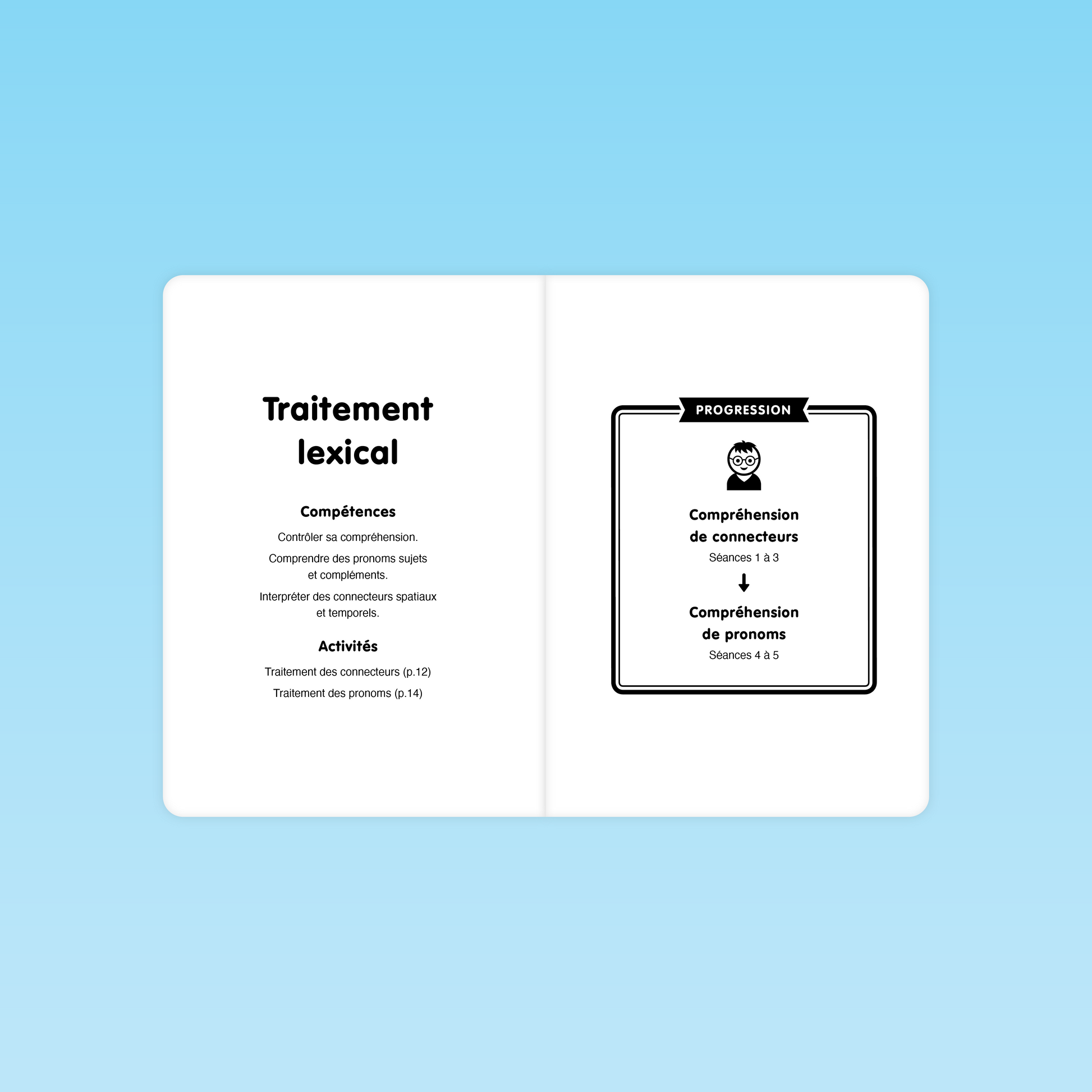 présentation des compétences et de la progression des séances de traitement lexical en moyenne section