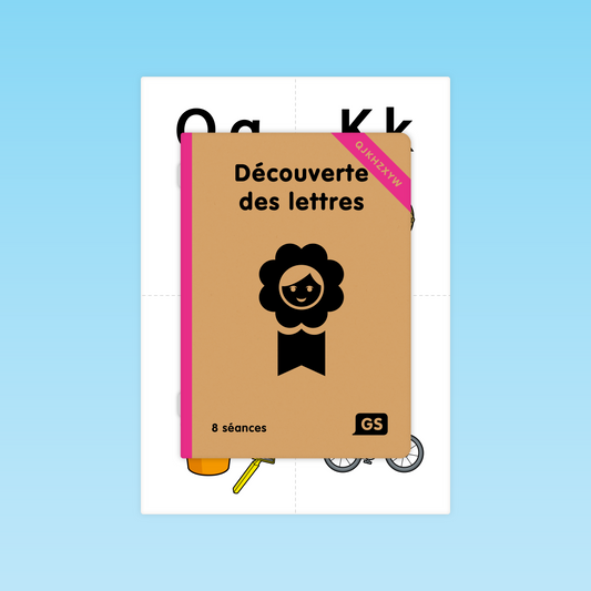 Couverture du guide pédagogique Découverte des lettres GS QJKHZXYW des éditions Cigale