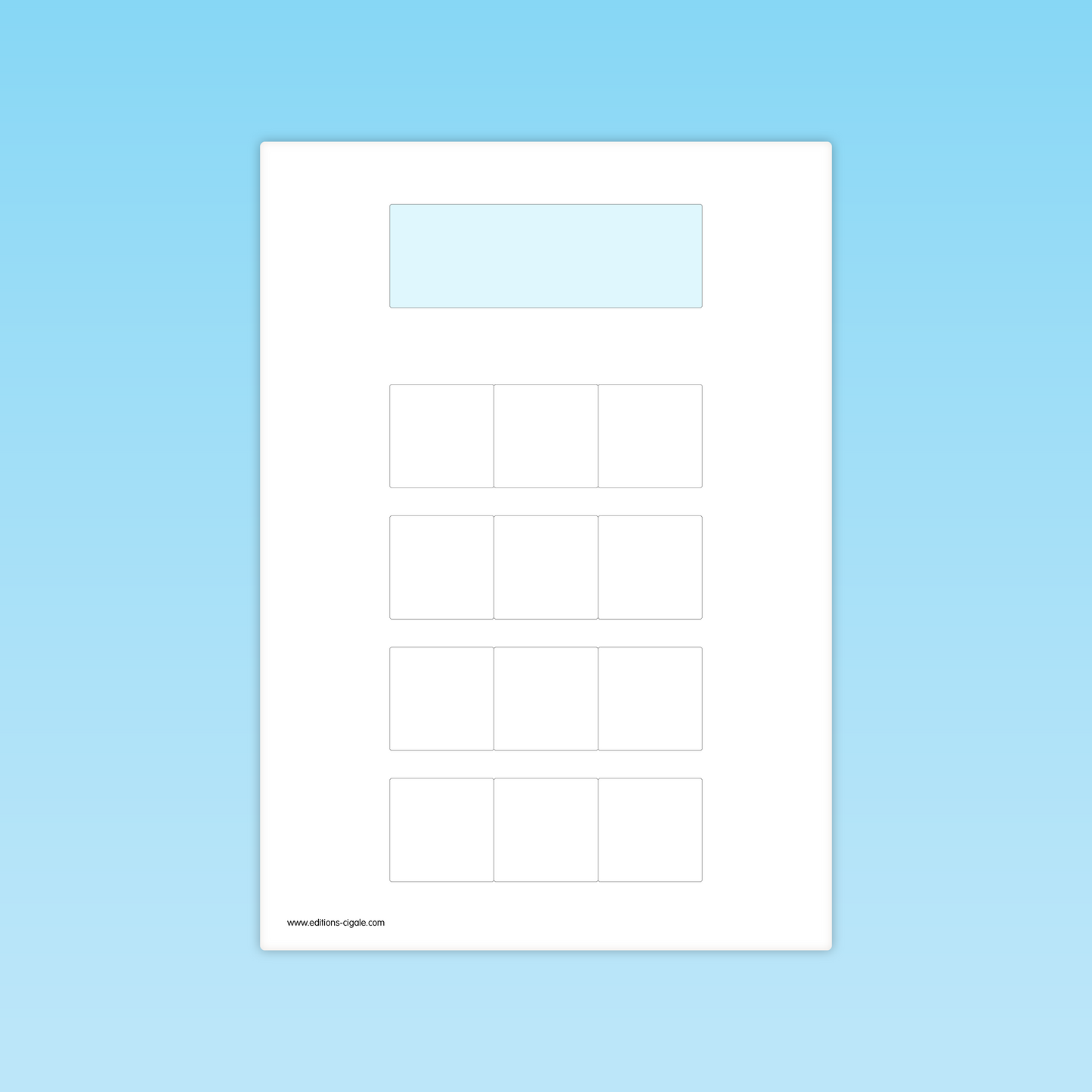 Fiche MS : espace de tri et collage pour fiches d’attention visuelle