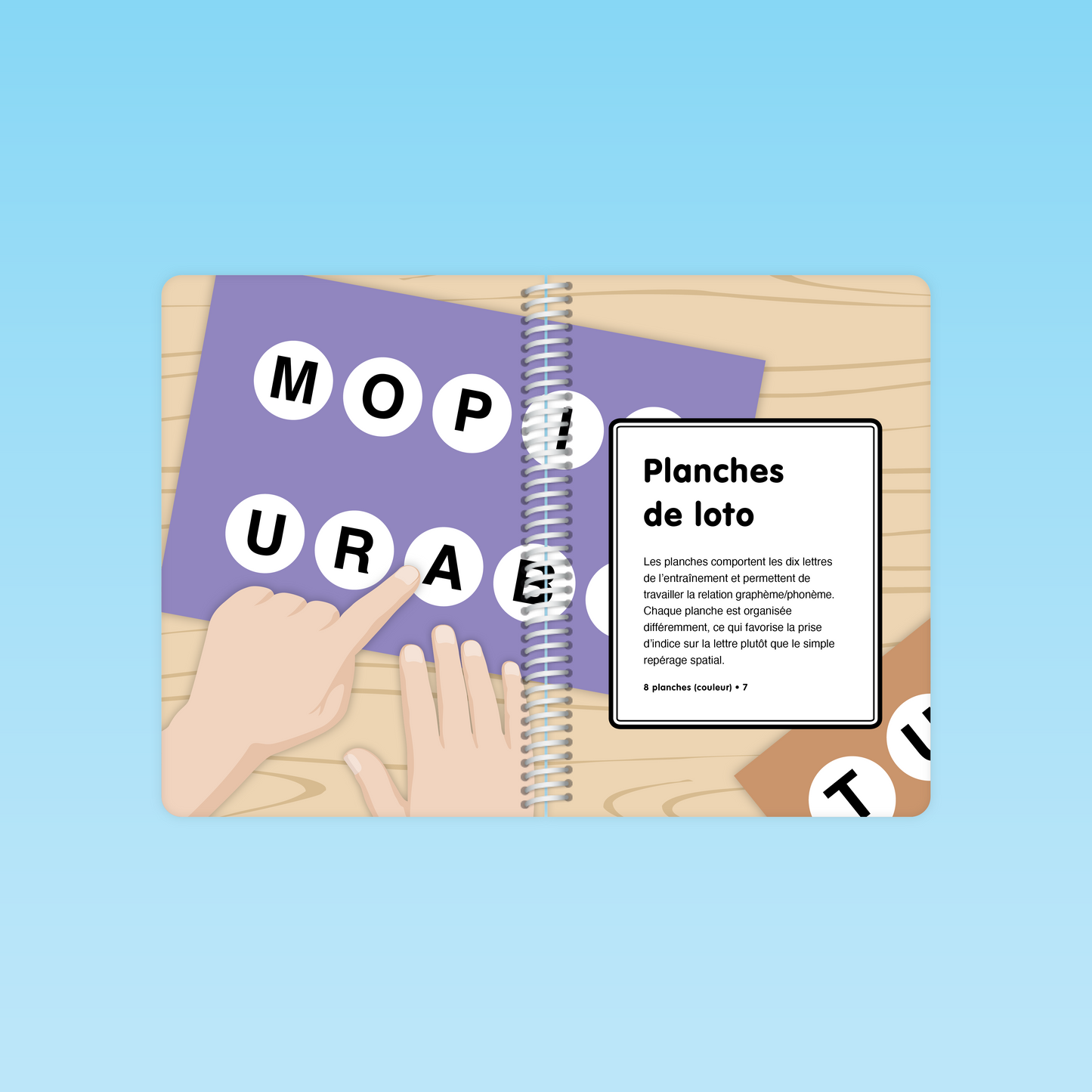 Planches de loto pour travailler la relation graphème phonème dans le guide GS