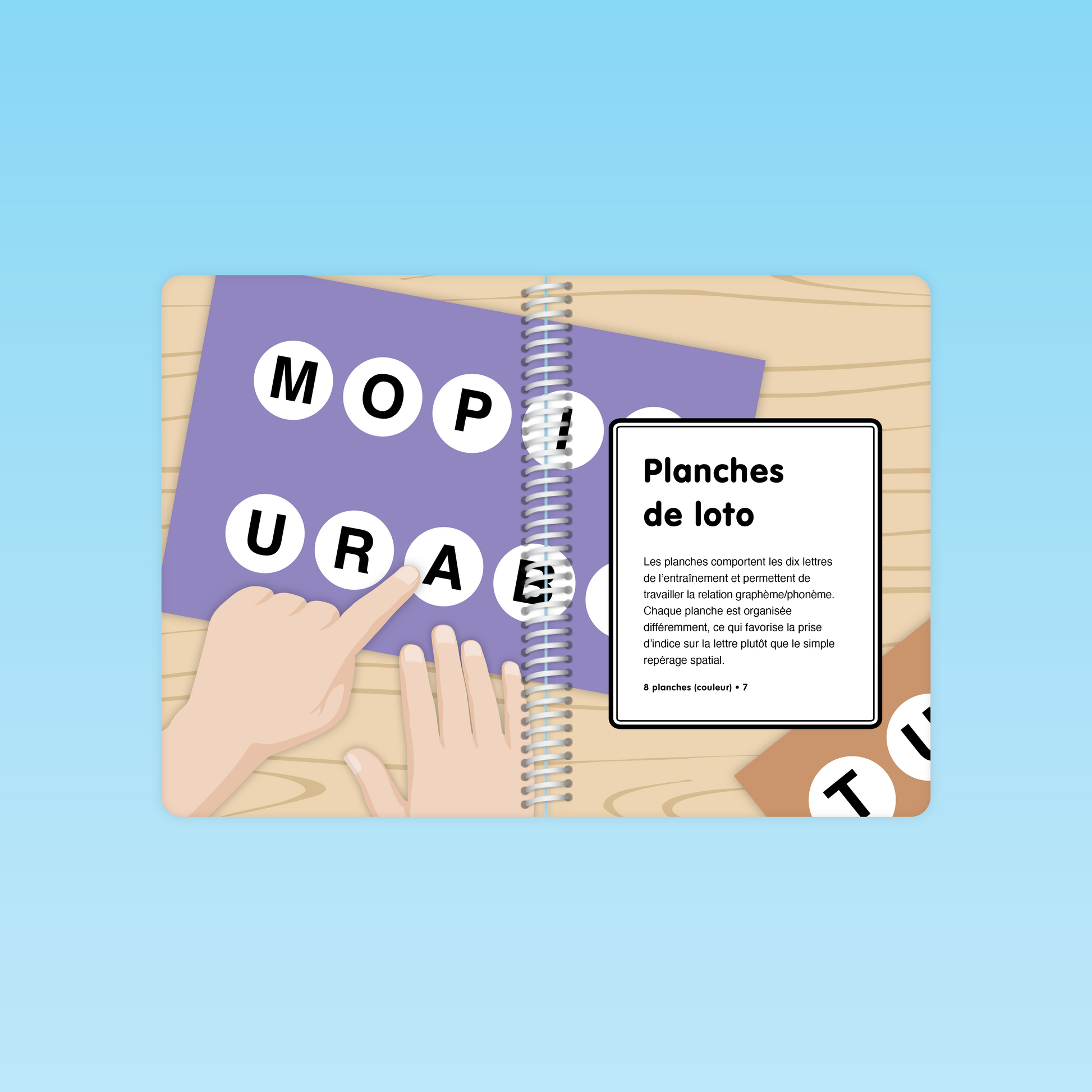 Planches de loto pour travailler la relation graphème phonème dans le guide GS