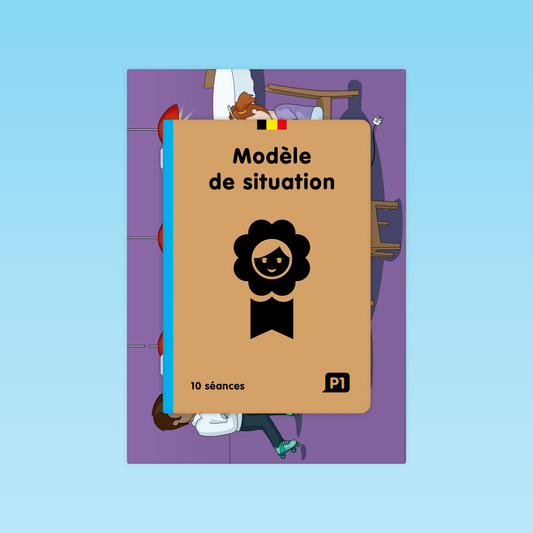 Couverture du guide pédagogique Modèle de situation P1 avec 10 séances de langage et compréhension
