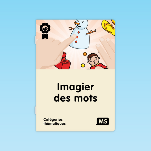 couverture de l’imagier des mots pour la moyenne section MS sur les catégories thématiques