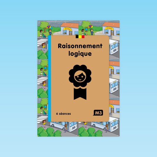 couverture du guide Raisonnement logique M3 avec 6 séances pour développer la déduction chez les élèves de maternelle
