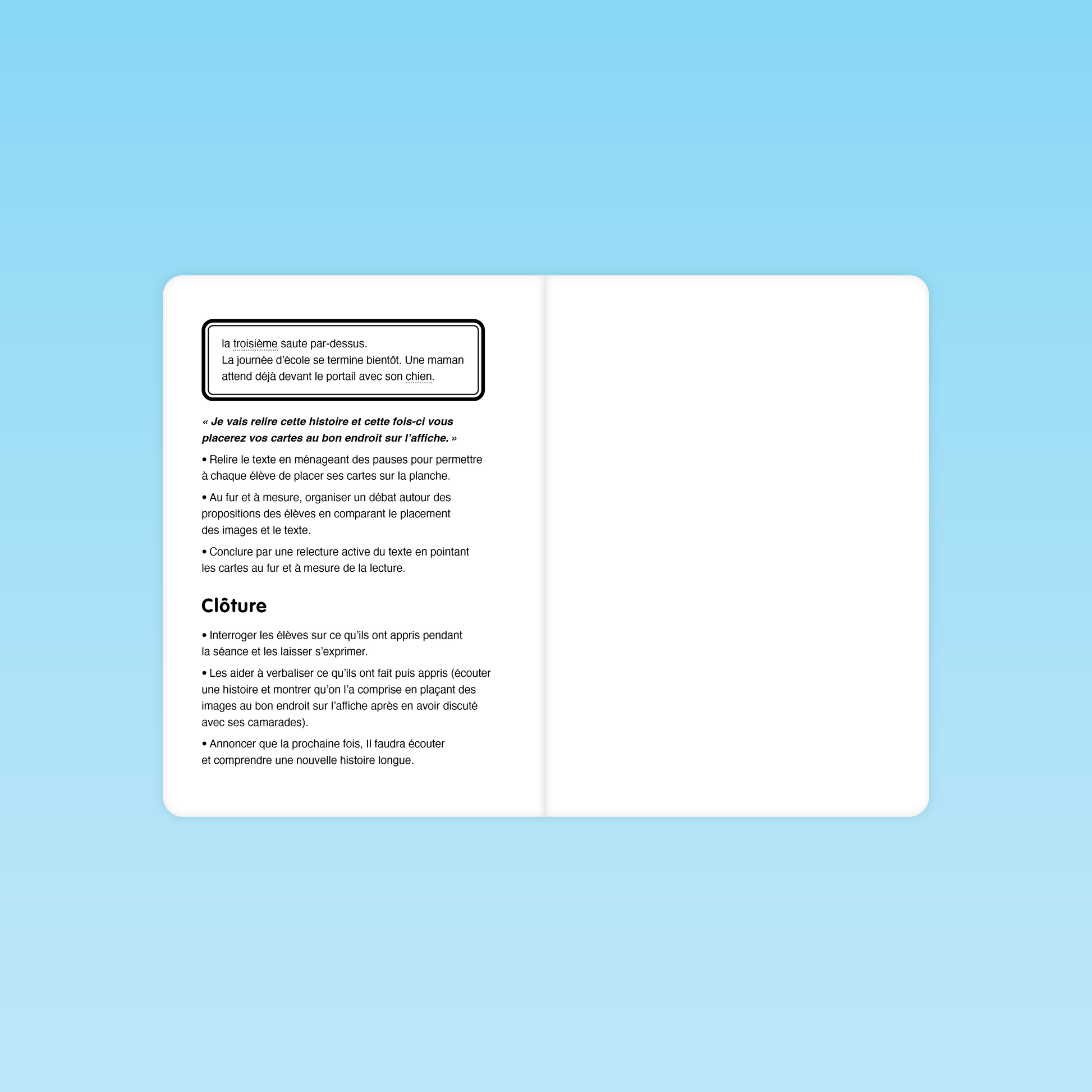 Relecture du texte et placement des images sur l’affiche pendant la séance M3