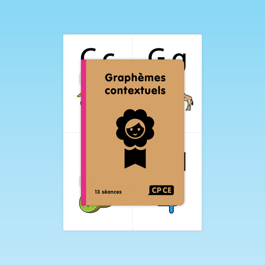couverture du guide 13 séances sur les graphèmes contextuels pour les élèves de CP et CE1