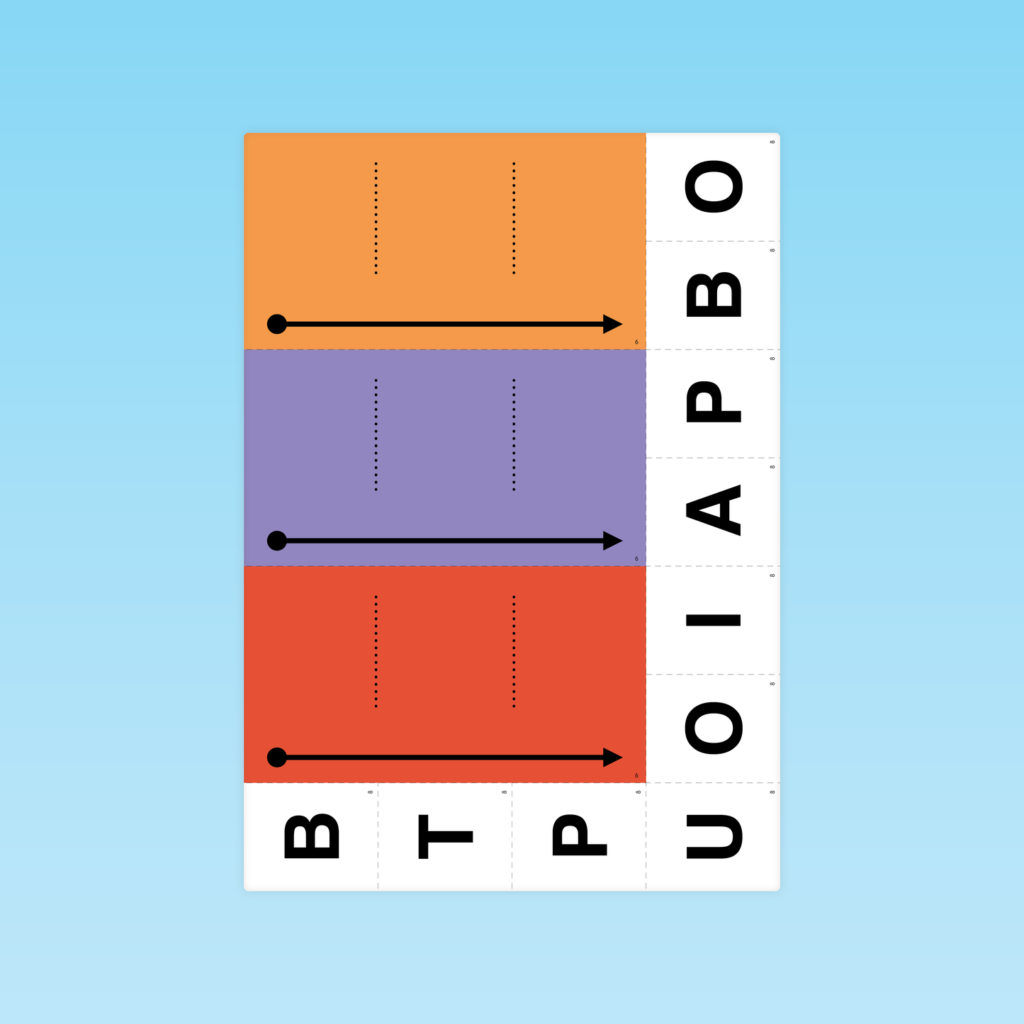 Support avec lettres et flèches colorées pour guider la fusion des phonèmes GS