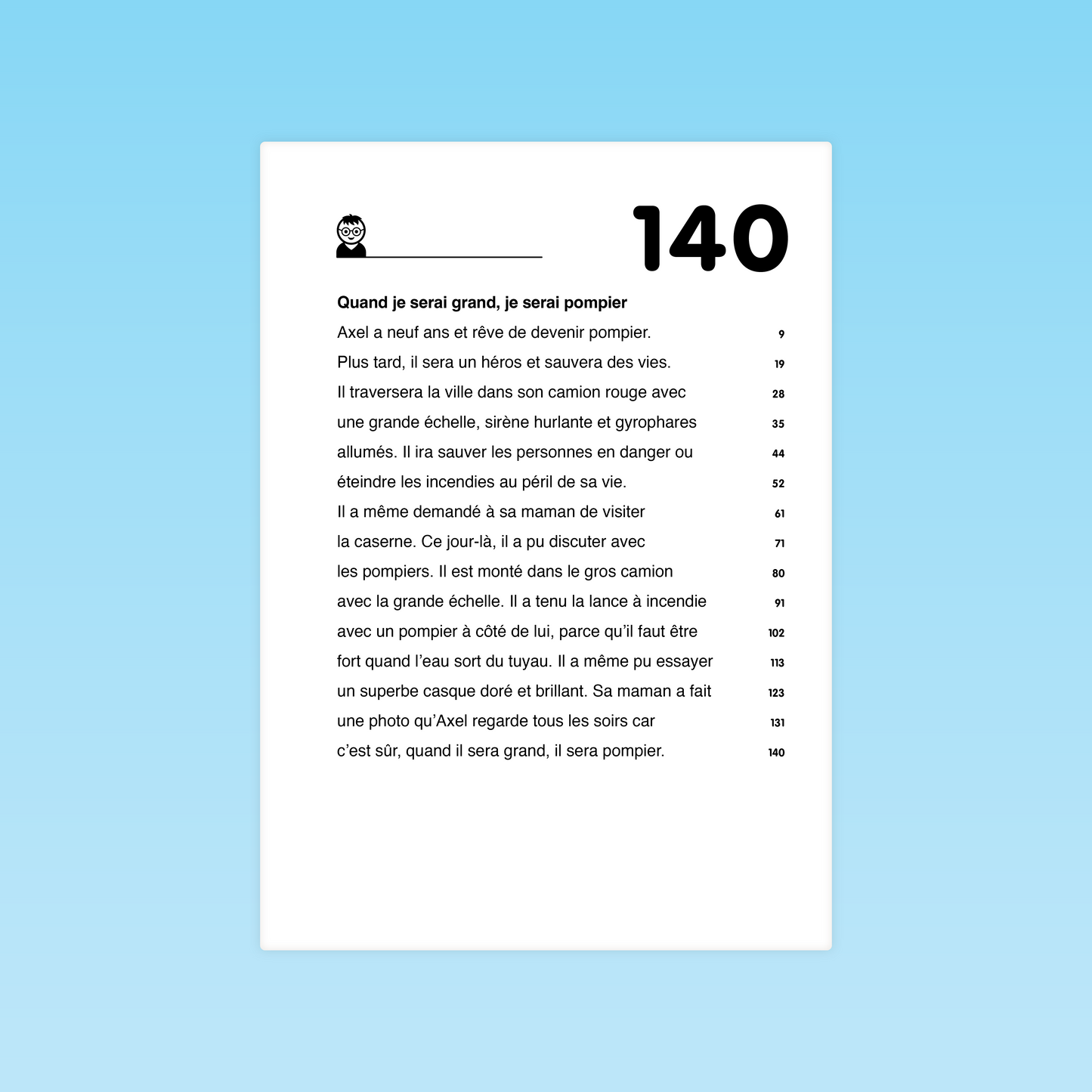 Texte de fluence Quand je serai grand, je serai pompier – lecture fluide et expressive CP-CE