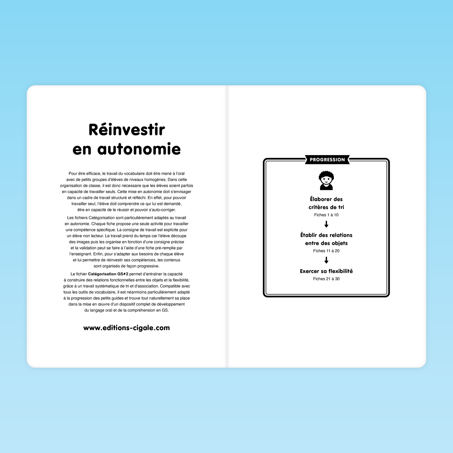 30 fiches Catégorisation thématique GS