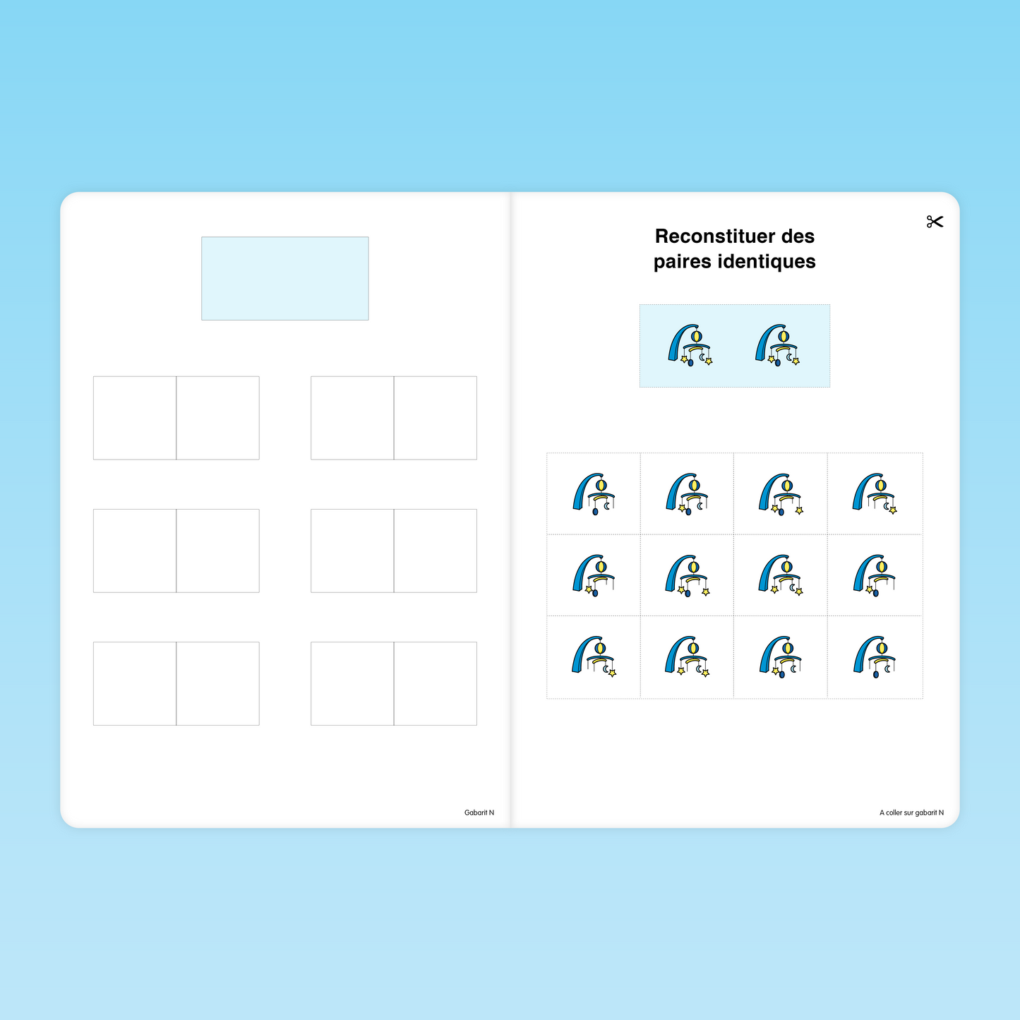 30 fiches Discrimination visuelle d'objets MS