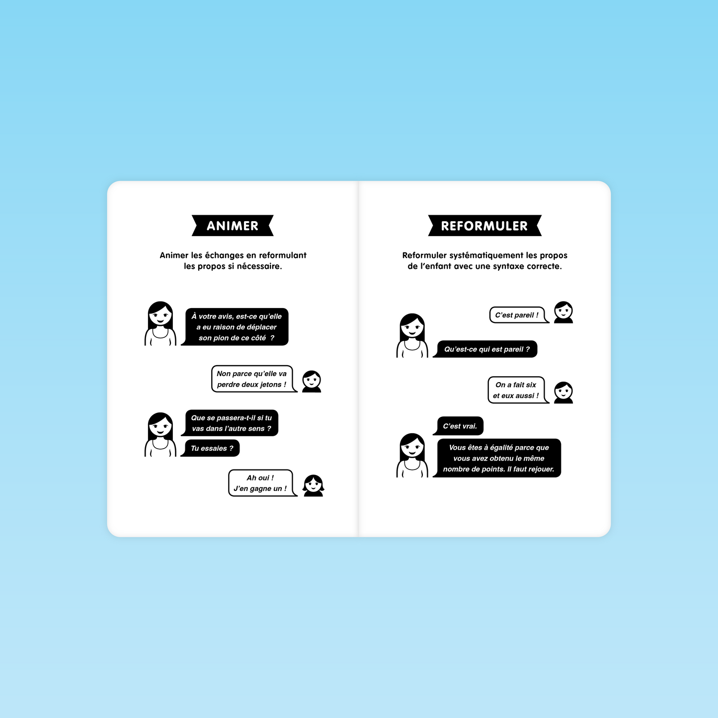 Exemples de dialogues pour animer et reformuler en atelier de numération GS