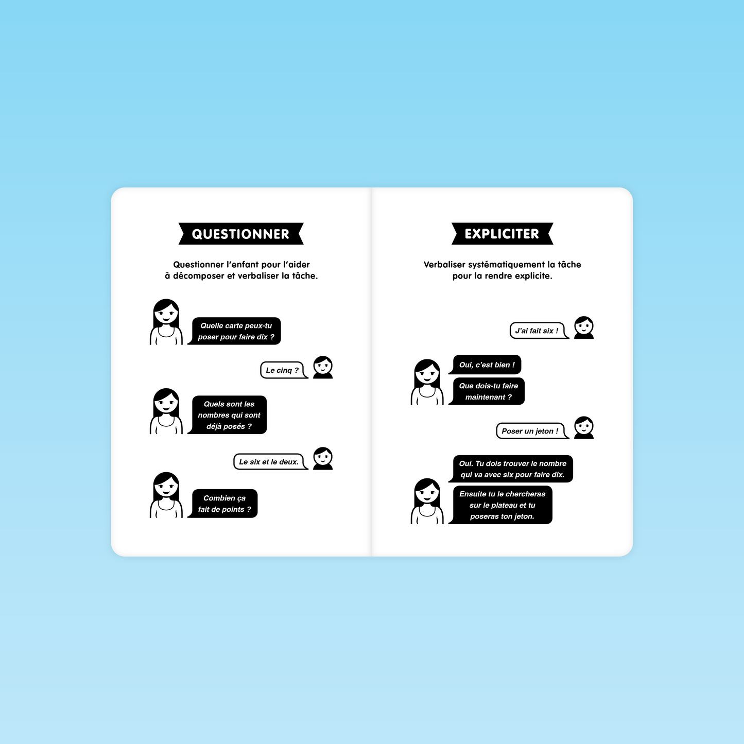 exemples de dialogues pour questionner et expliciter les tâches de numération en GS