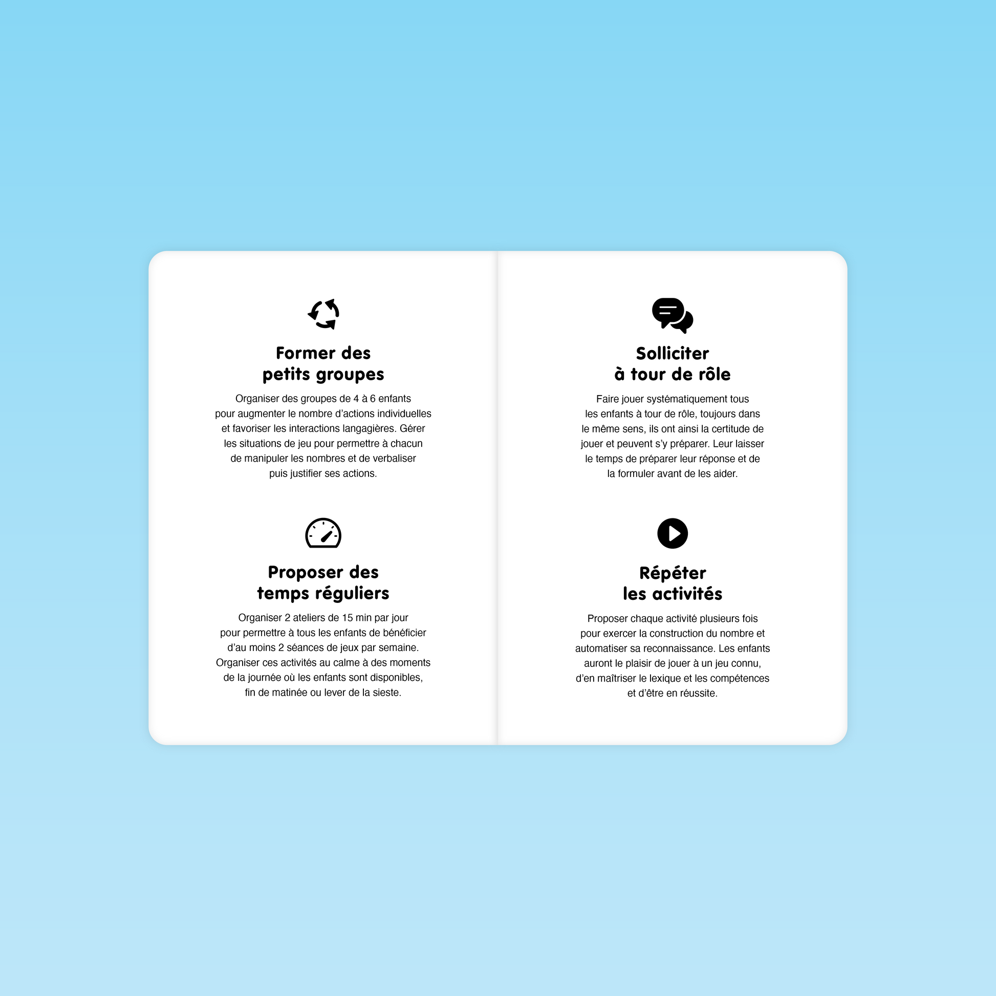 Conseils pour animer les jeux de numération en petits groupes en MS