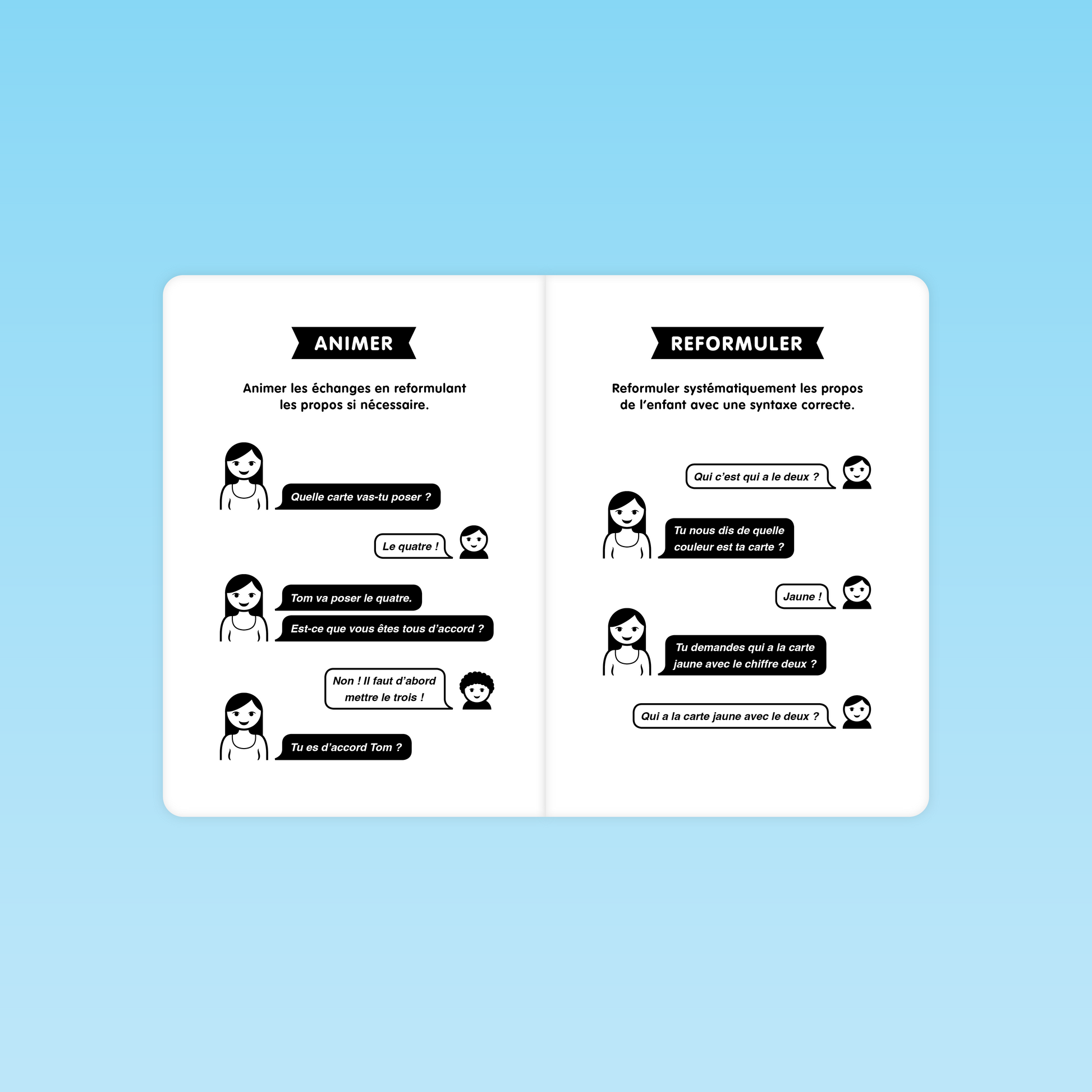 Exemples de reformulation du langage pendant les jeux mathématiques en MS