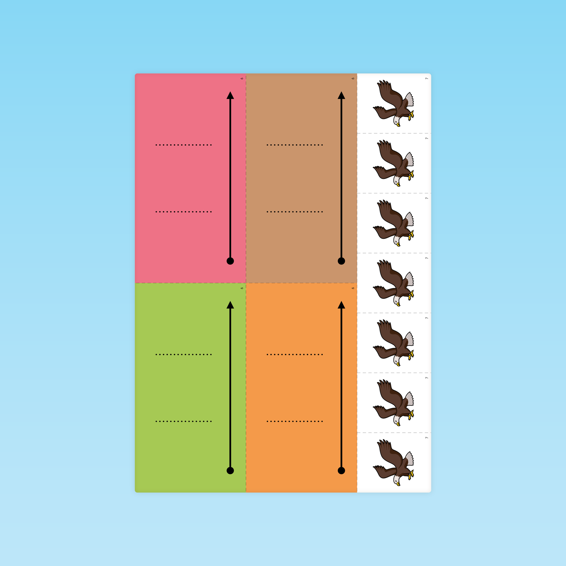 cartes pour apprentissage de la discrimination auditive avec chiffres et animaux en maternelle PS