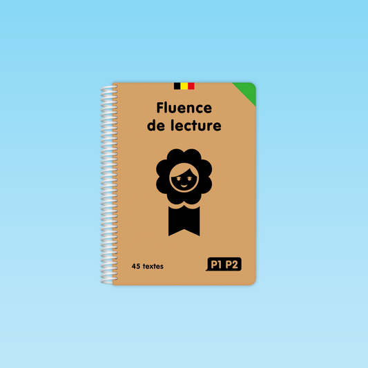 couverture du guide Fluence de lecture P1 P2 avec 45 textes progressifs pour débutants