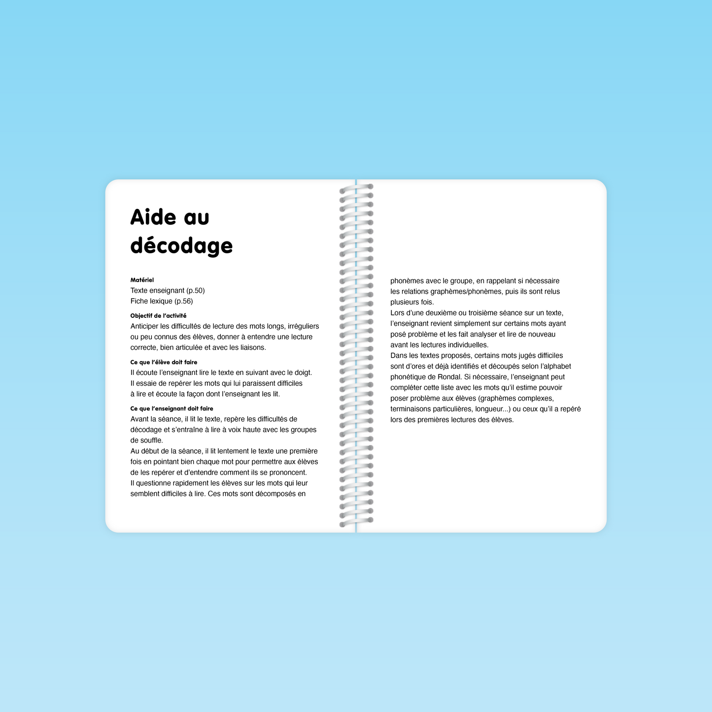 Méthodologie d’aide au décodage pour les élèves en difficulté de lecture dans le guide P1 P2