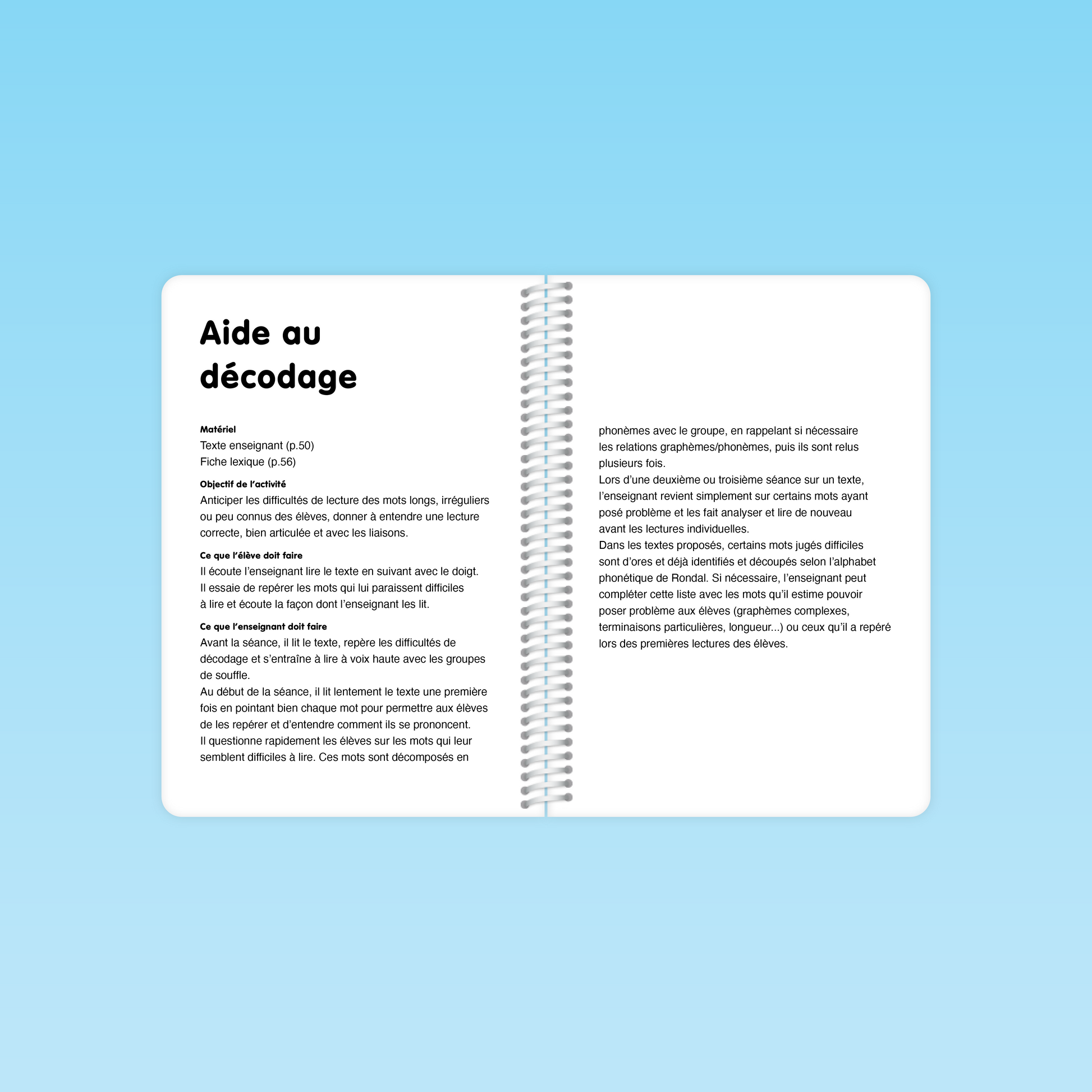 Méthodologie d’aide au décodage pour les élèves en difficulté de lecture dans le guide P1 P2