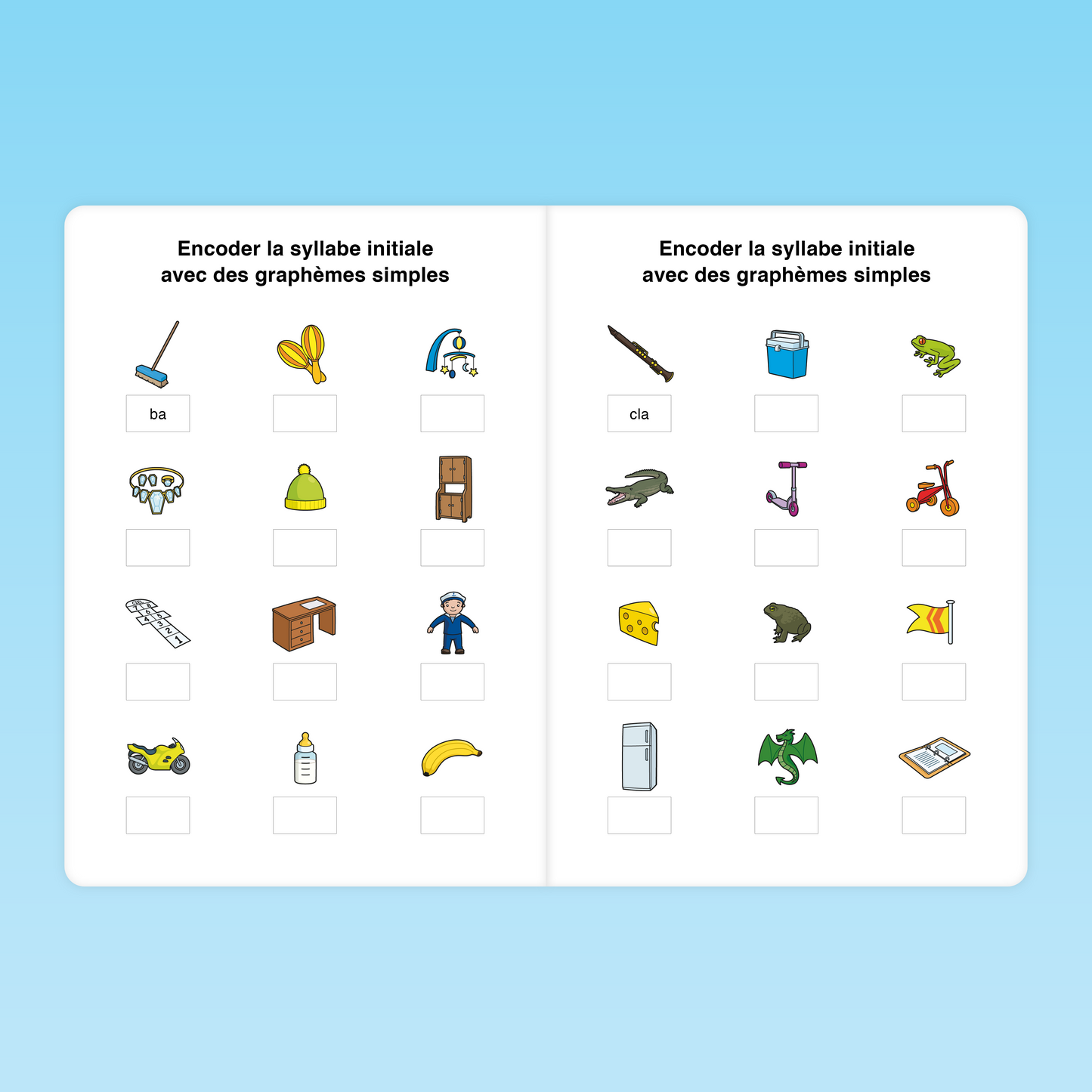 Activité CP pour encoder la syllabe initiale des mots avec des graphèmes simples – Identification de syllabes