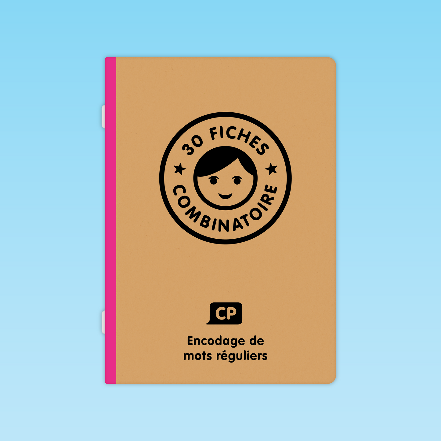 couverture du fichier pédagogique CP pour encodage de mots réguliers en 30 fiches combinatoire