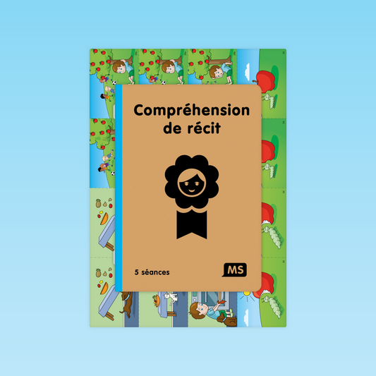 couverture du guide Compréhension de récit MS avec planches illustrées pour développer l’oral en moyenne section