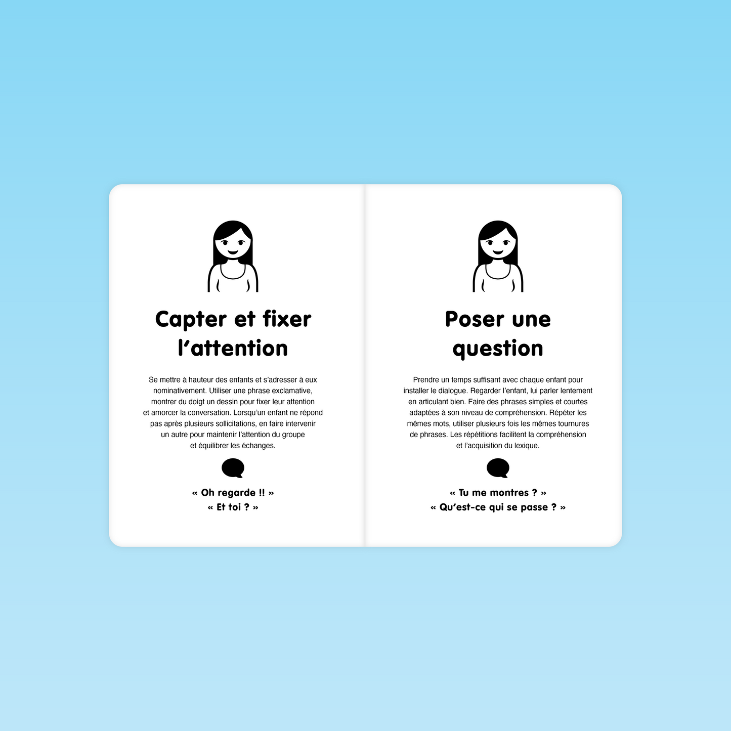 Atelier langage Parler Bambin : stratégies pour capter et fixer l’attention puis poser des questions adaptées aux enfants de maternelle