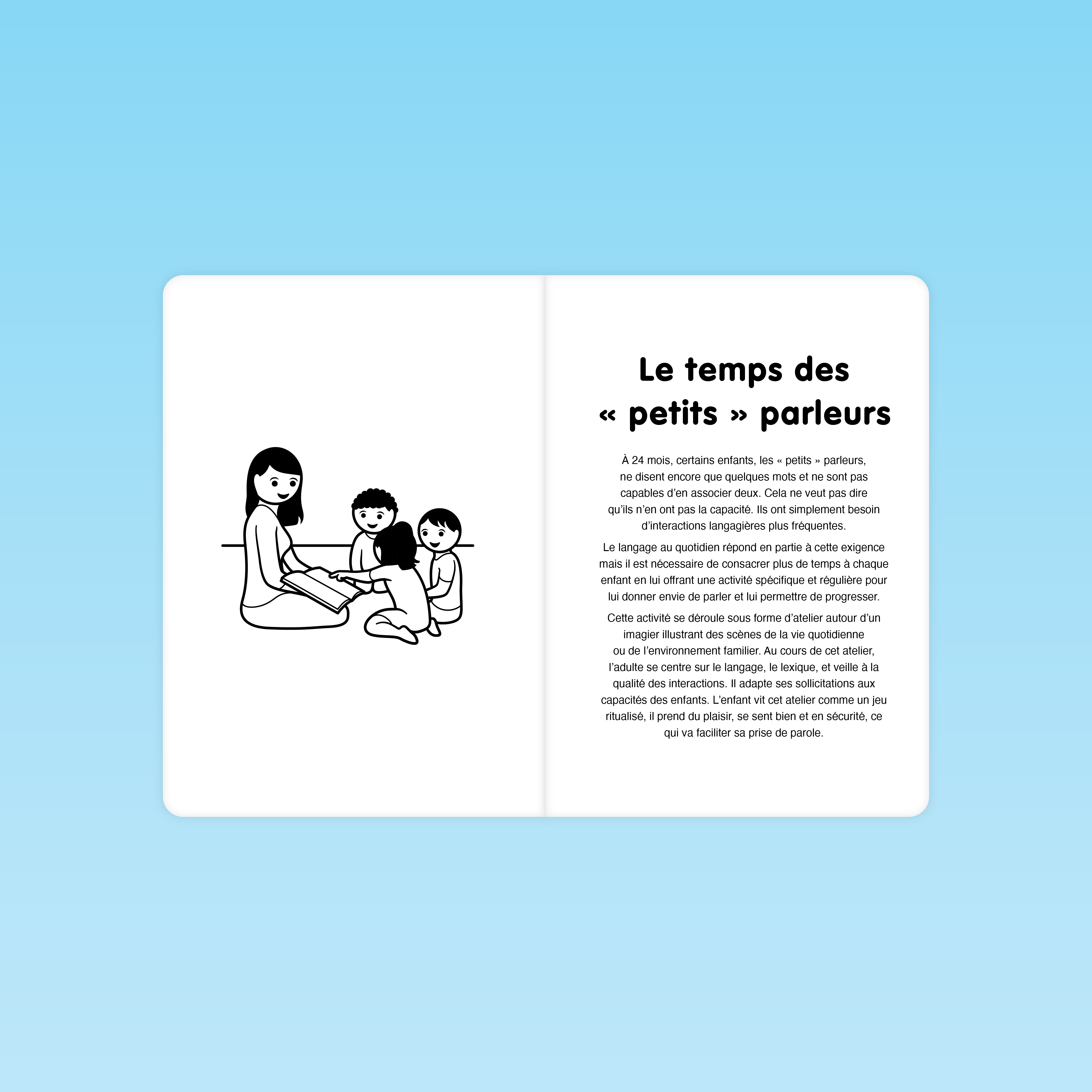 Introduction à l’atelier langage Parler Bambin en école maternelle : le temps des petits parleurs et les besoins en interactions