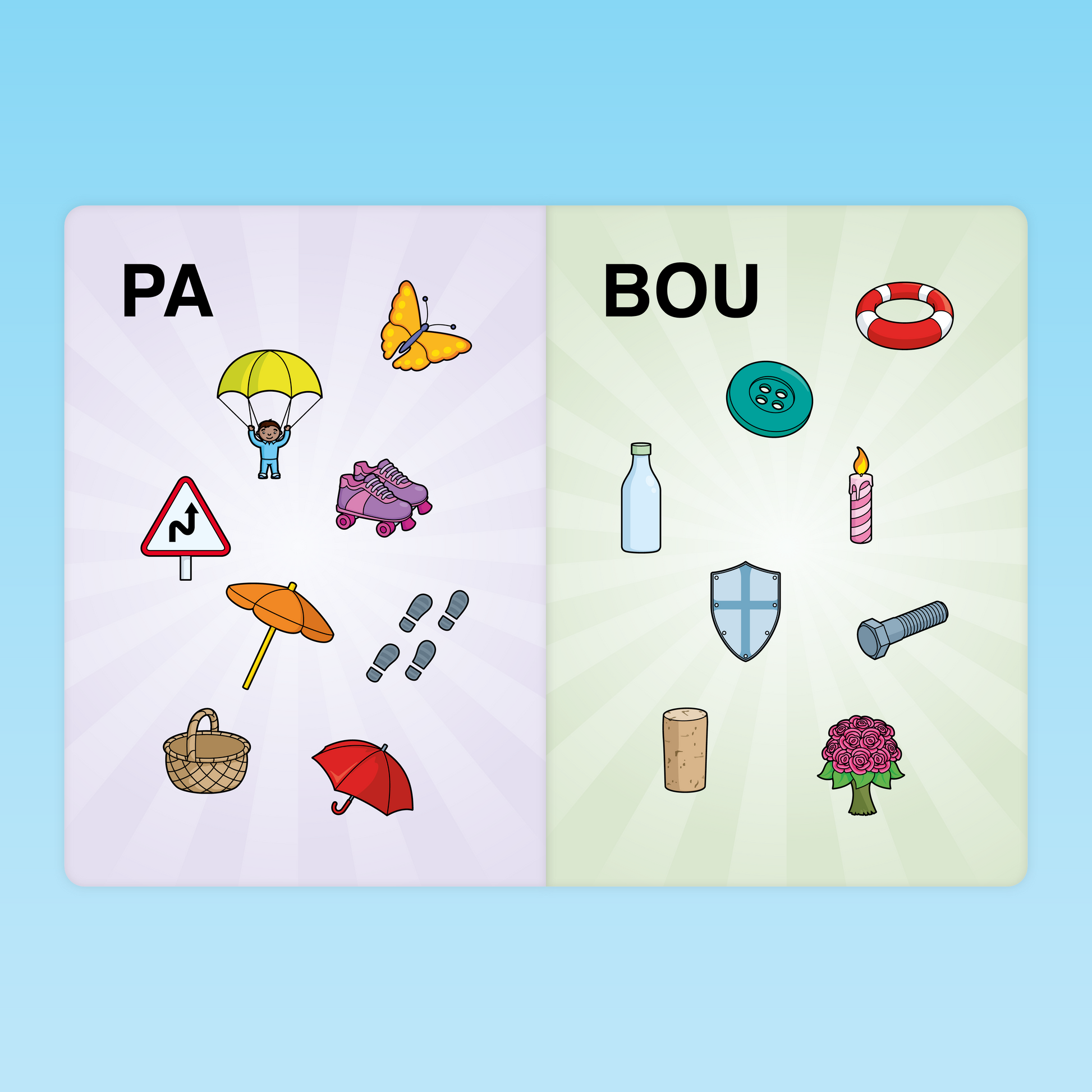 imagier GS reconnaissance des syllabes d’attaque PA et BOU pour travailler la conscience phonologique en grande section