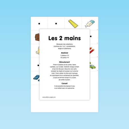 Couverture du jeu Les 2 mains (PS) des Éditions La Cigale