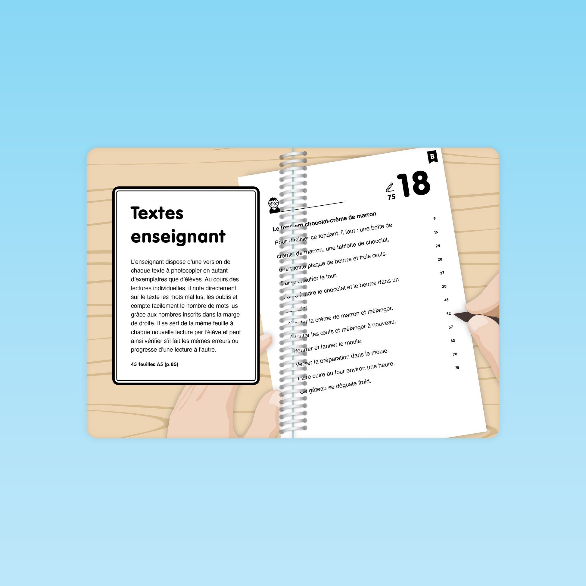 Version enseignant avec outils pour évaluer les erreurs et progrès en fluence de lecture
