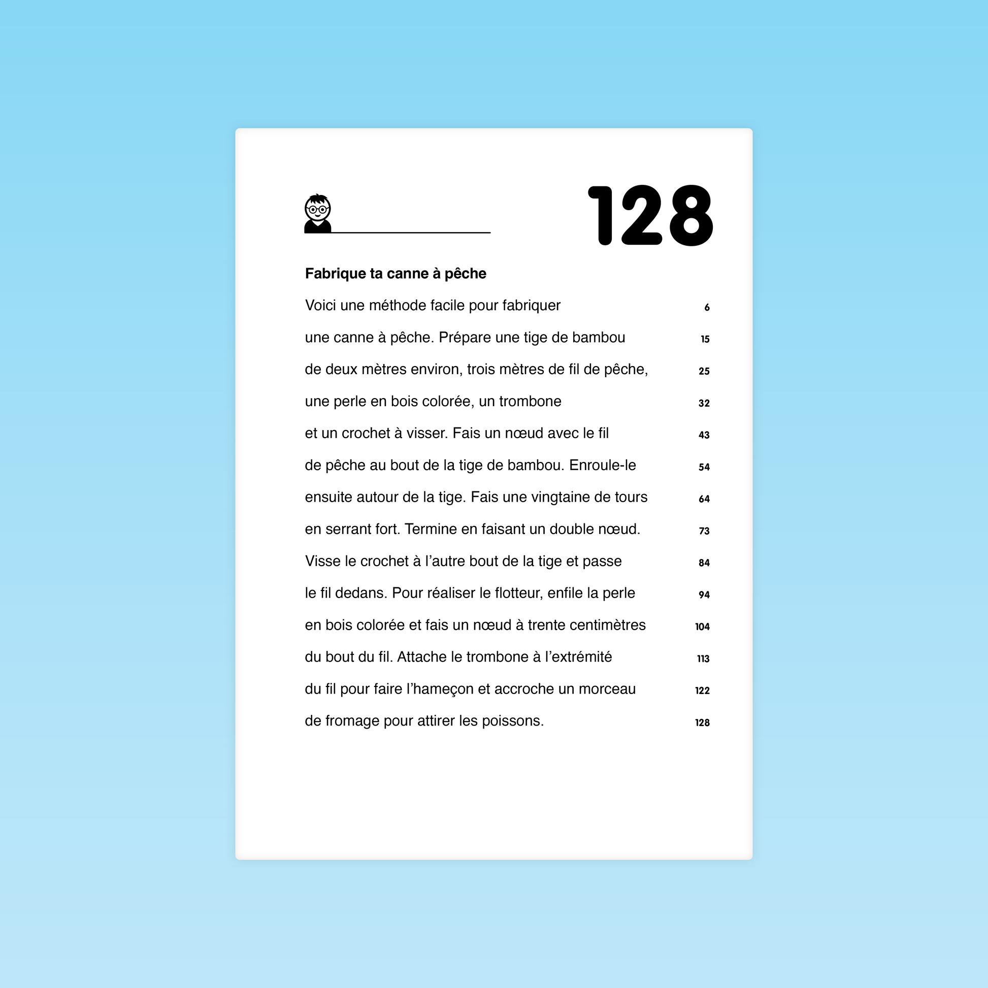 Texte de fluence Fabrique ta canne à pêche – lecture fluide CP-CE