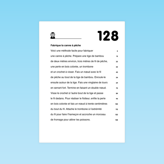 Texte de fluence Fabrique ta canne à pêche – lecture fluide CP-CE