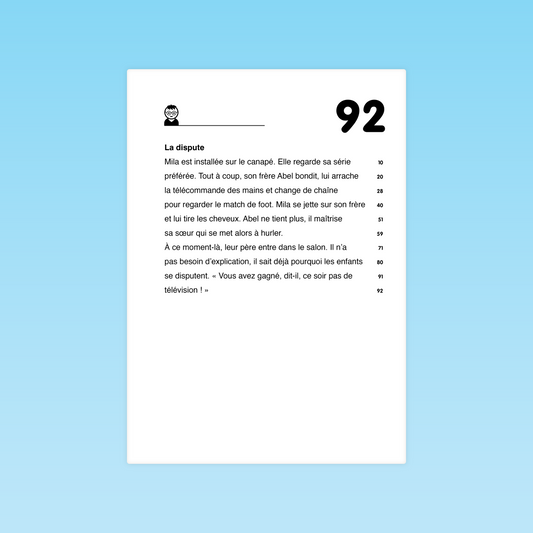 Texte de fluence La dispute – lecture fluide et compréhension CE1