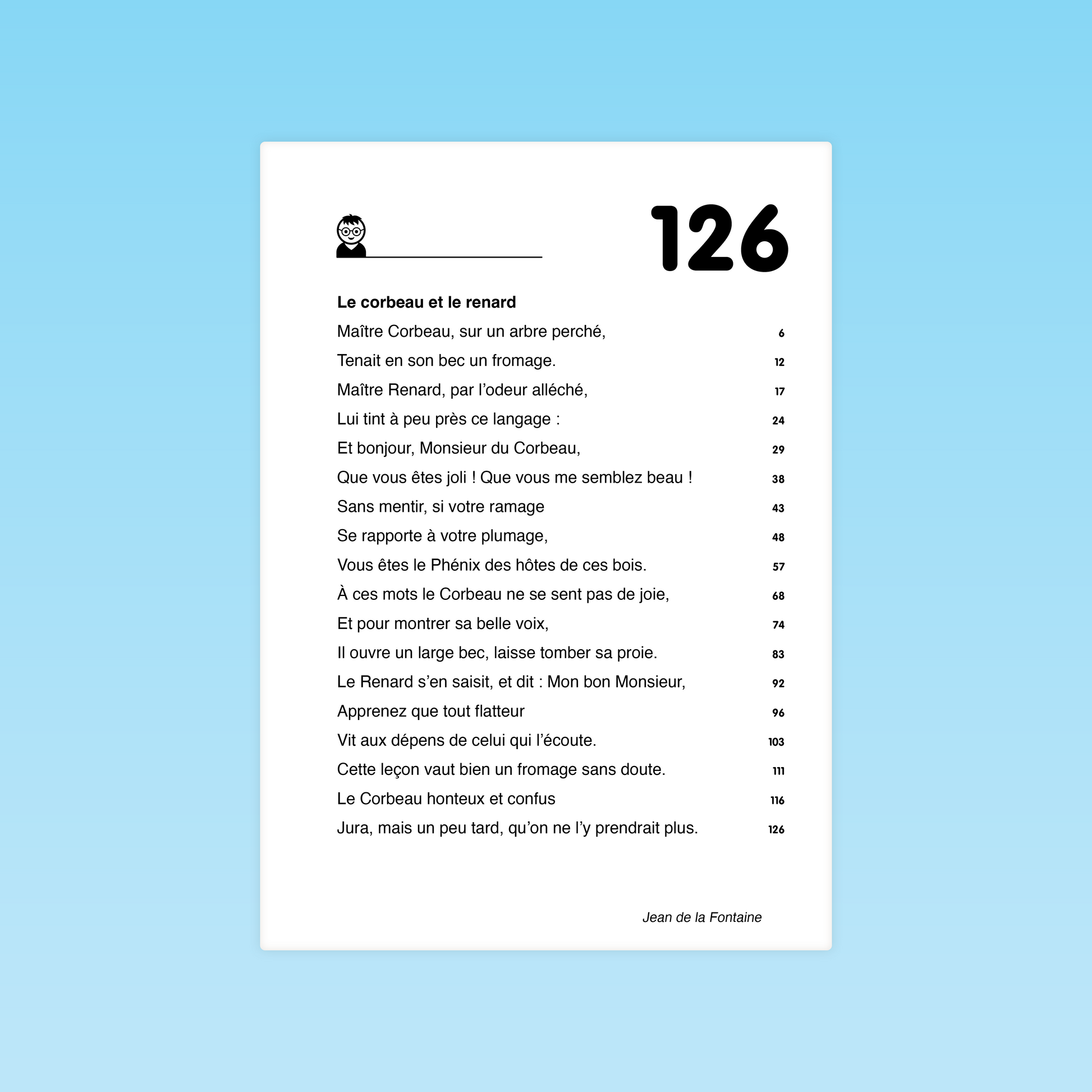 Texte de fluence Le corbeau et le renard – lecture fluide et expressive CM