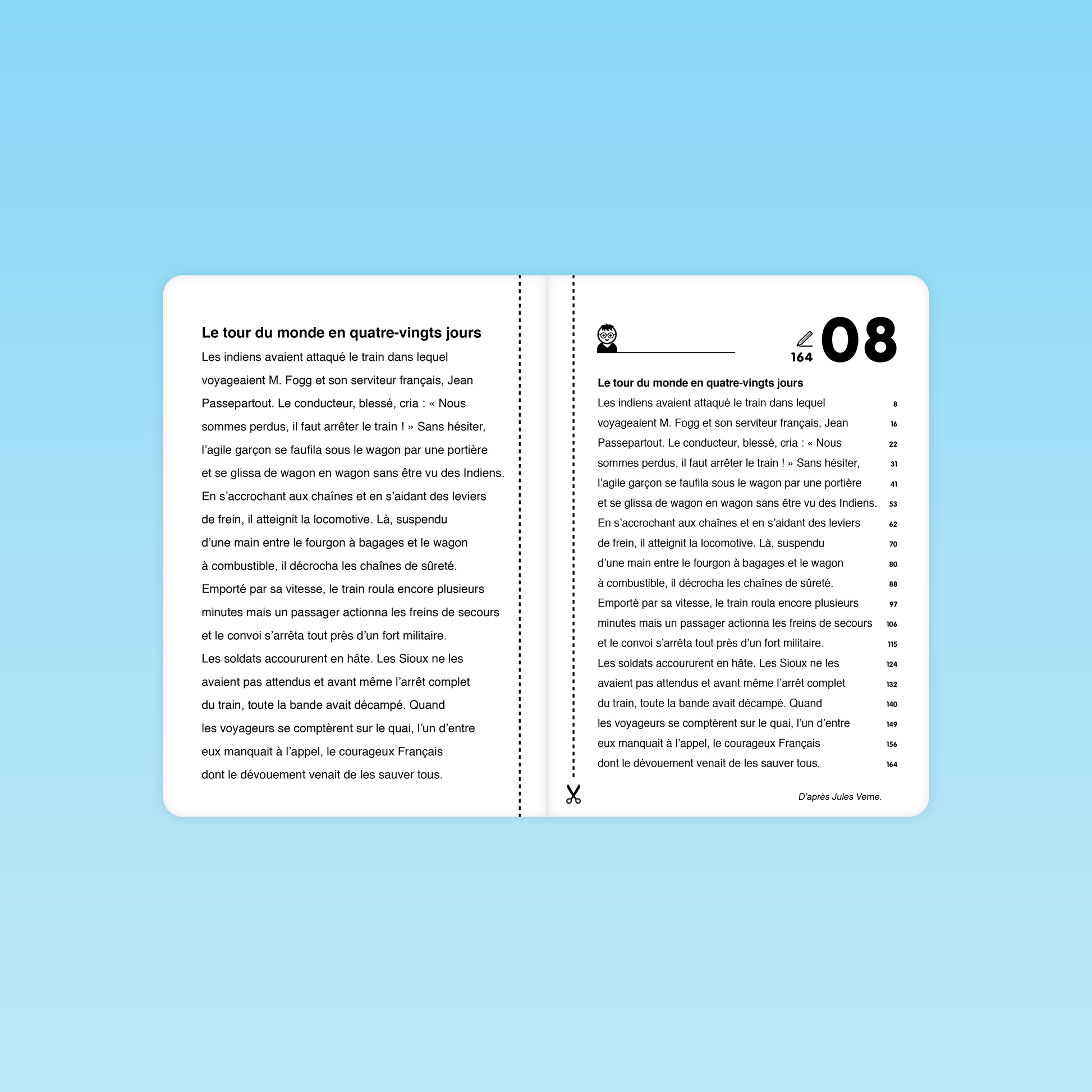 texte fluence Le tour du monde en quatre-vingts jours inspiré de Jules Verne pour lecture expressive