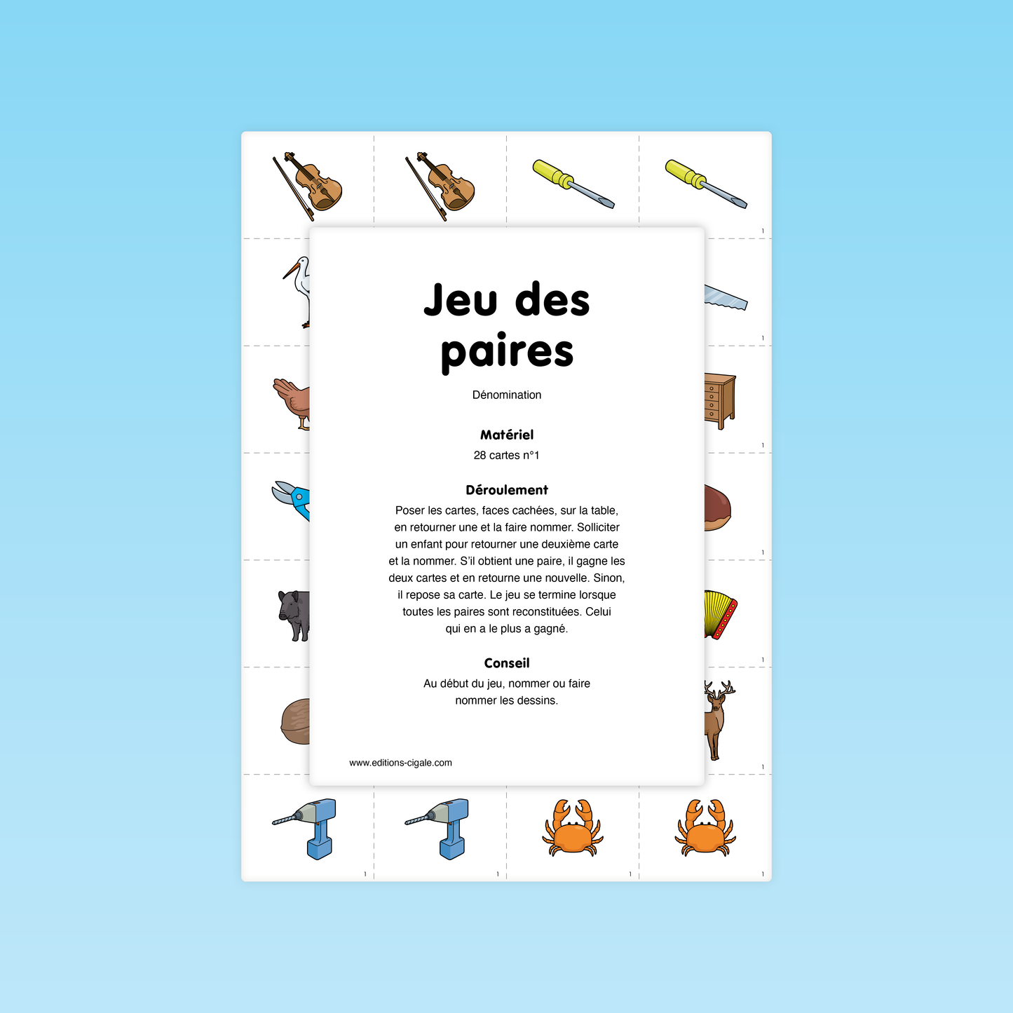 Jeu des paires