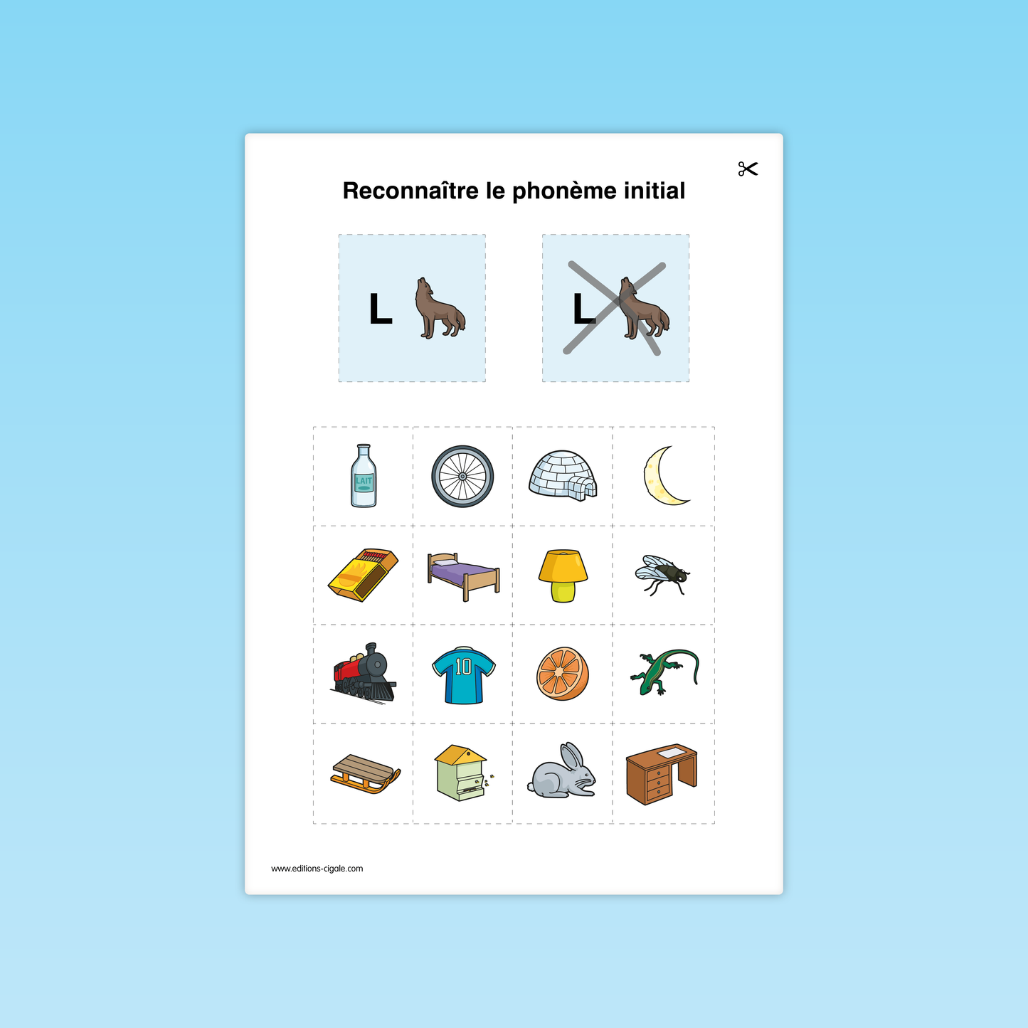 Reconnaitre un phonème initial #1