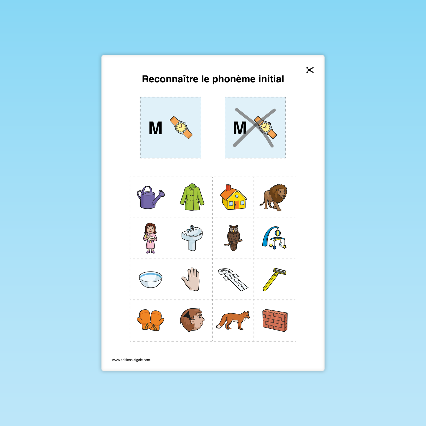 Reconnaitre un phonème initial #1
