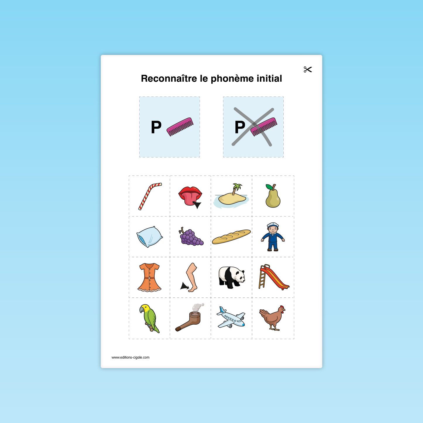 Reconnaitre un phonème initial #1
