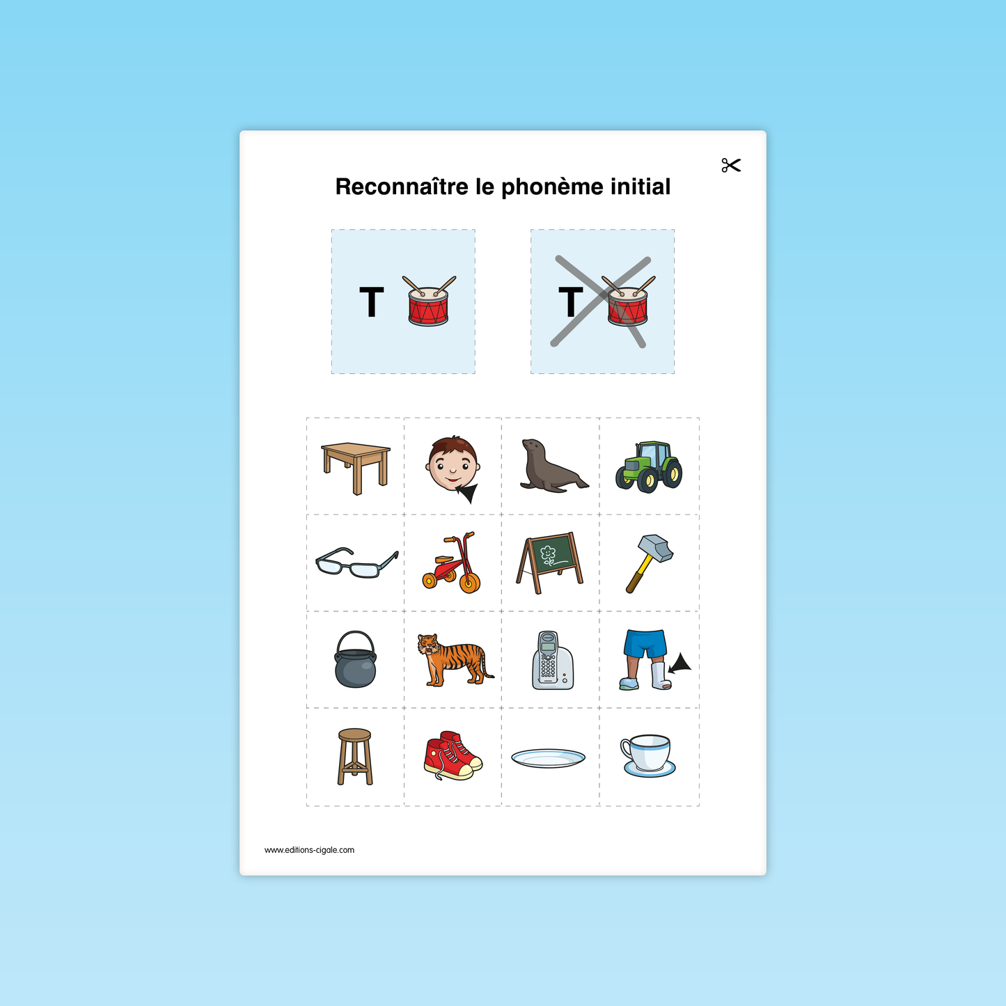 Reconnaitre un phonème initial #1