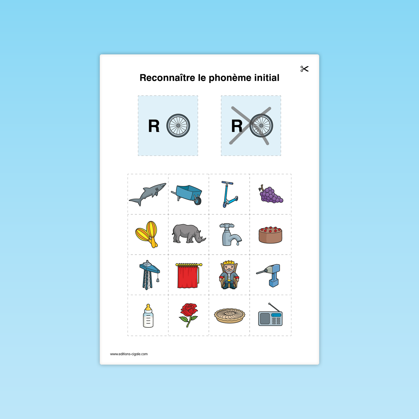Reconnaitre un phonème initial #1