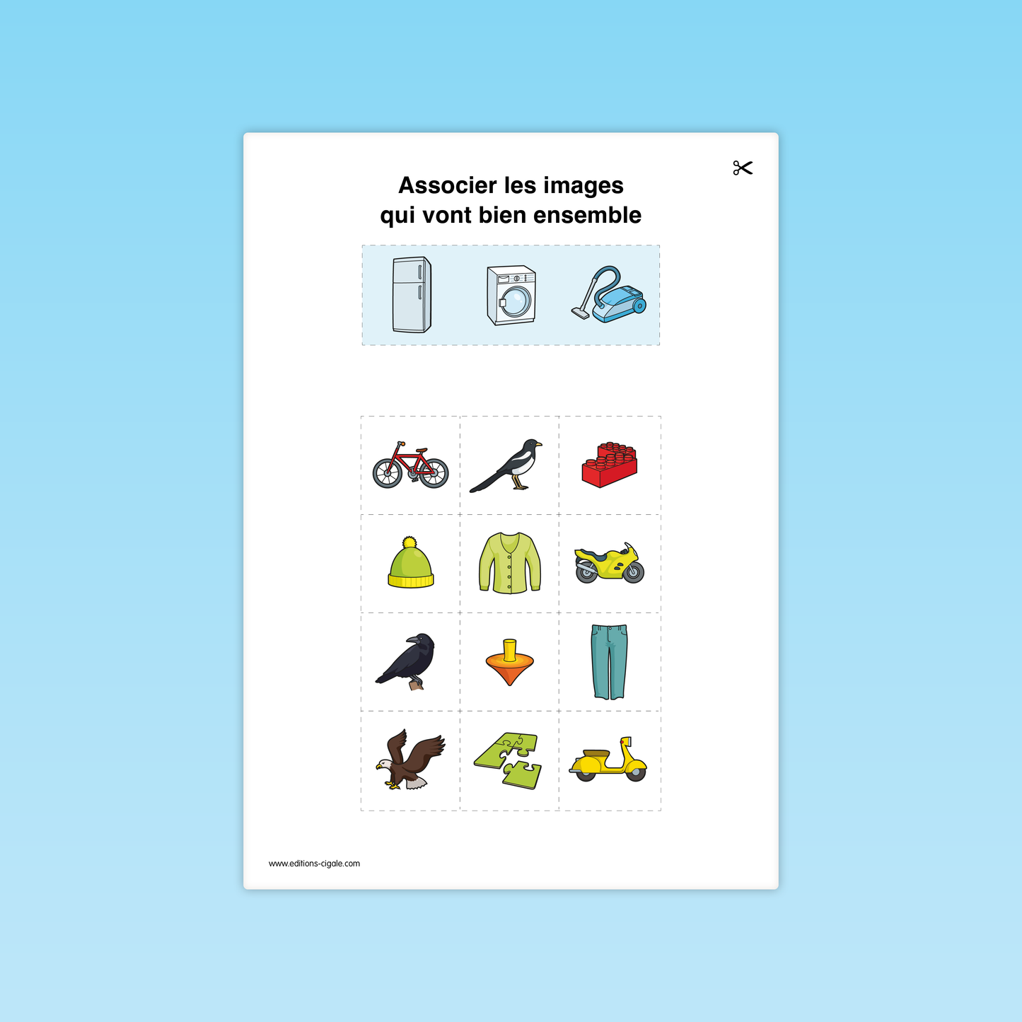 Associer les objets par catégorie