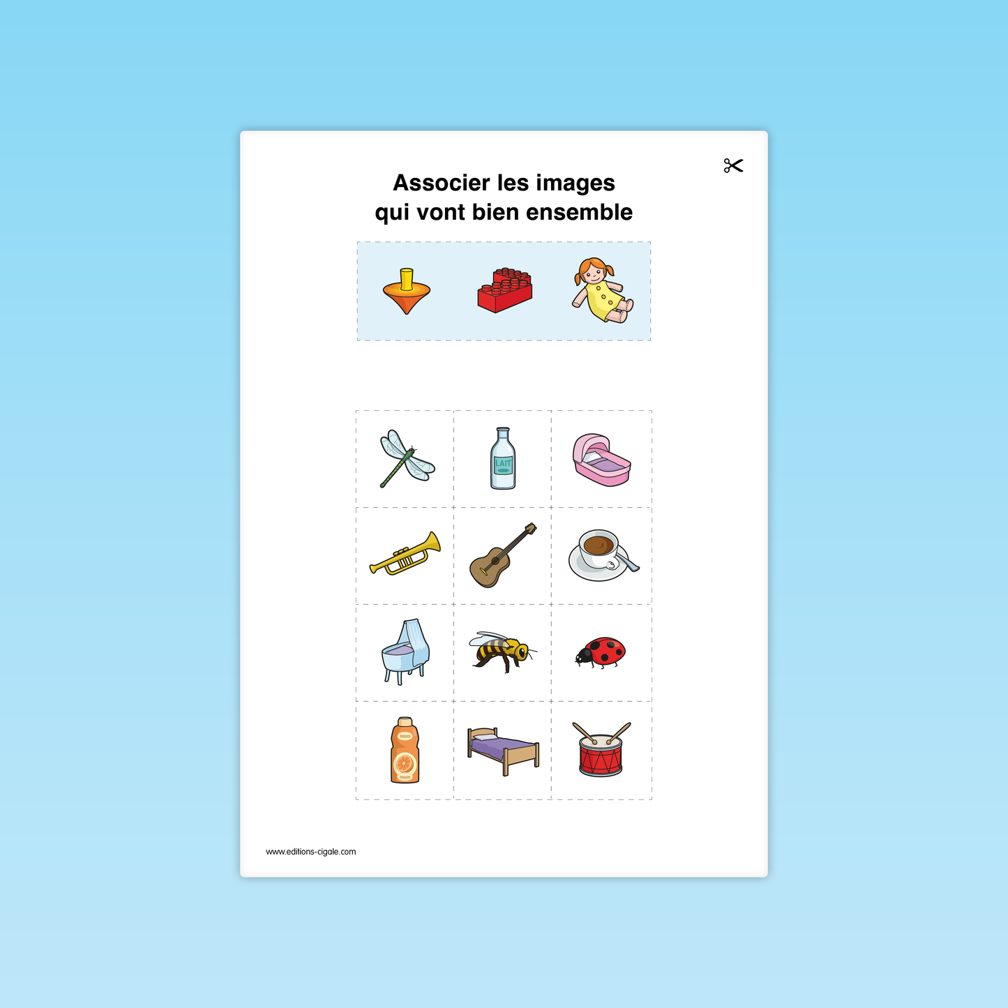 Associer les objets par catégorie