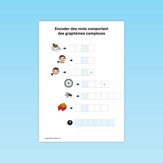 Encoder des mots comportant des graphèmes complexes