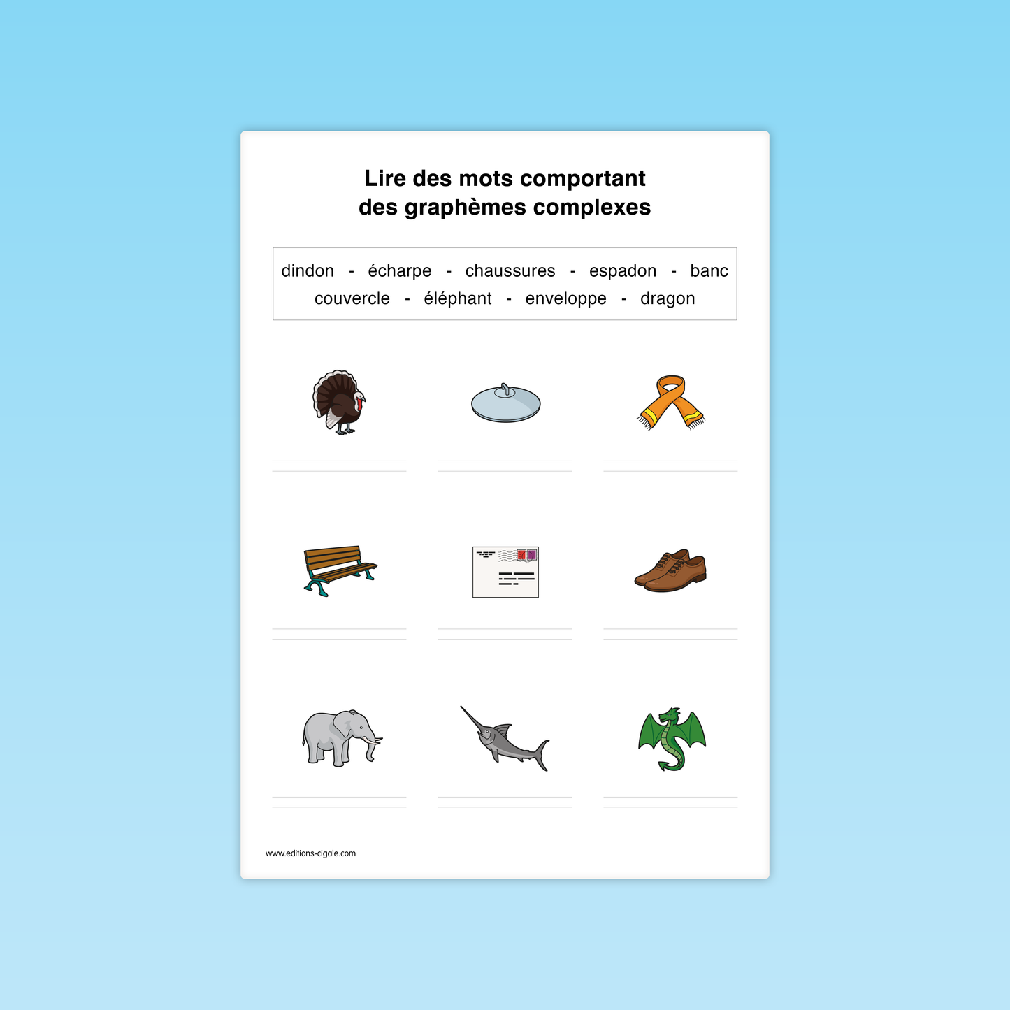 Lire des graphèmes complexes